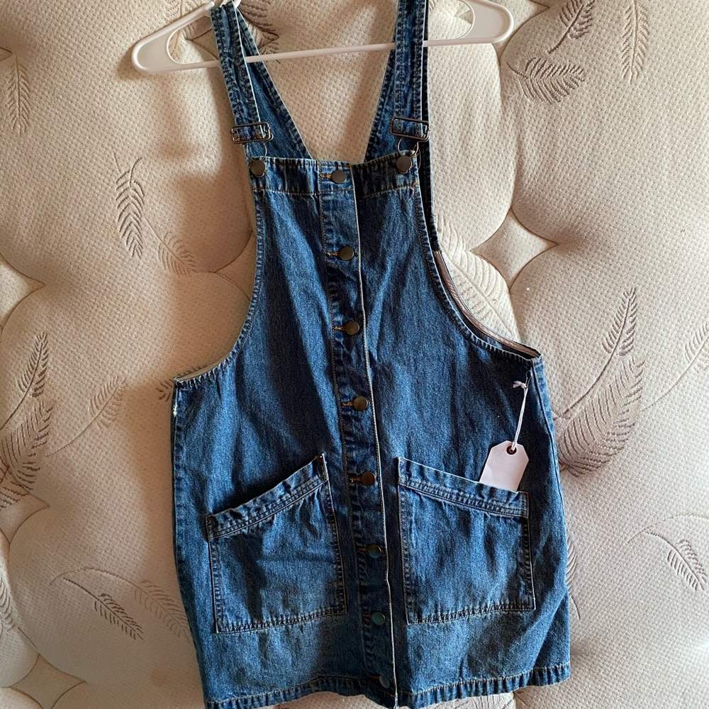 ✨COCO + JAIMESON DENIM SKIRT OVERALL✨